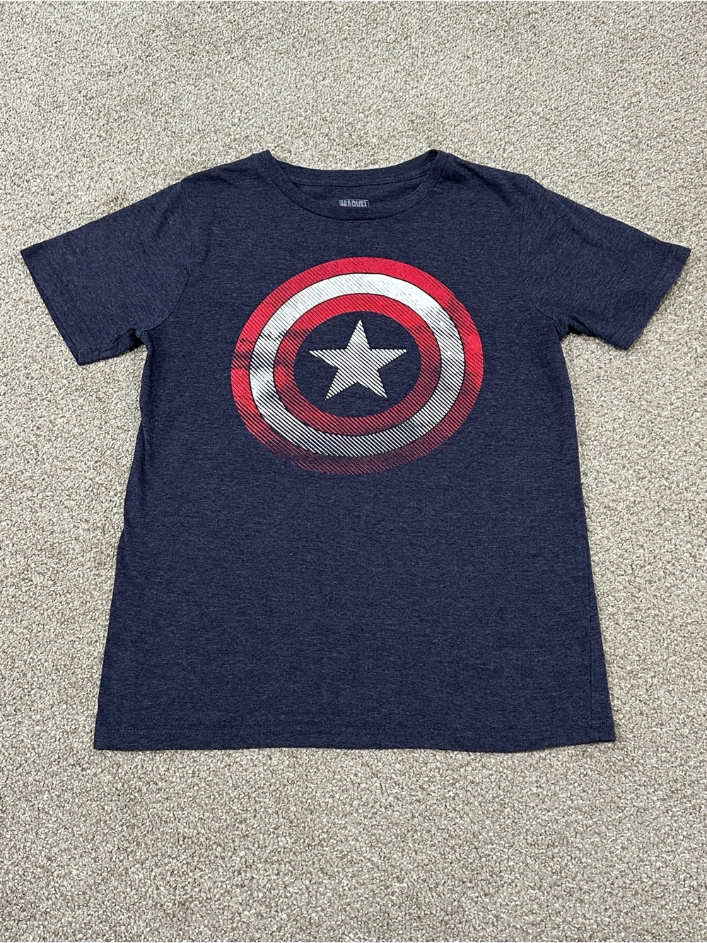 Marvel Boys Captain America Short Sleeve Tee